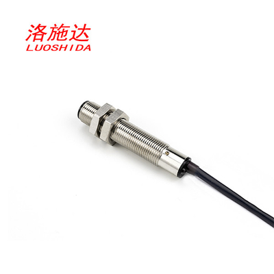 Sensor de proximidade fotoelétrico difuso com tipo de cabo distância do fio M12 300mm da C.C. 3 ajustável